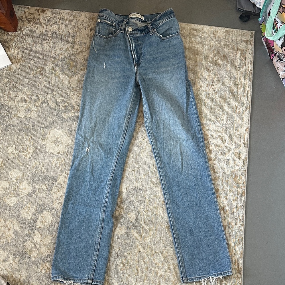 Abercrombie & Fitch Light Blue Straight Leg Jeans